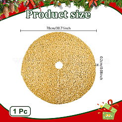 ポリエステル製スパンコールのクリスマスツリースカート  クリスマスパーティーの装飾  ゴールデンロッド  780x2mm&nbsp;DIY-WH0622-400B