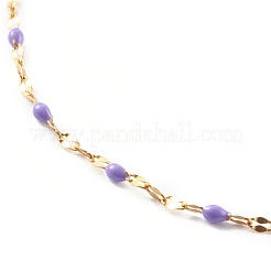 PVD Vacuum Plating 304 Stainless Steel Link Chain Necklaces&nbsp;NJEW-JN03458