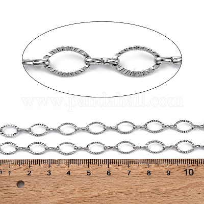 304 Stainless Steel Oval Link Chains&nbsp;CHS-B006-13P-1