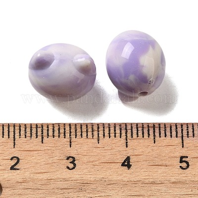Two Tone Transparent Acrylic Beads&nbsp;TACR-P008-01B-07-1