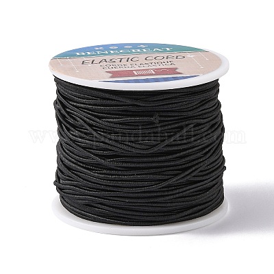 コアスパン弾性コード  ブラック  2.5mm  35 m /ロール&nbsp;EC-WH0004-2.5mm-B01-1