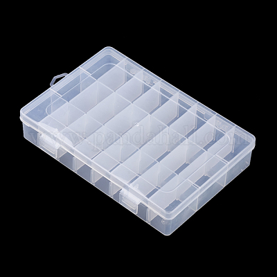 プラスチックビーズ収納ケース 調整可能な仕切りボックス 取り外し可能