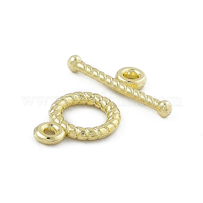 Rack Plating Alloy Toggle Clasps&nbsp;PALLOY-I216-24LG-1