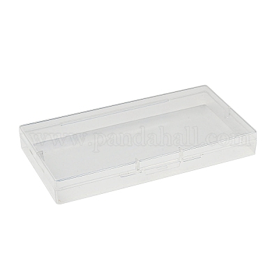 クリアプラスチックビーズ収納ケース  長方形  透明  15x8x1.85cm&nbsp;CON-XCP0002-15-1
