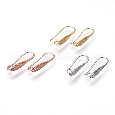 Brass Earring Hooks&nbsp;KK-L177-26-1