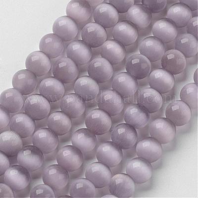 キャッツアイビーズ  ラウンド  アザミ  6mm  穴：1mm  約66~68個/連  14.5~15.3インチ&nbsp;CER51-1