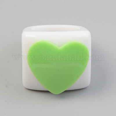 Opaque Acrylic Finger Rings&nbsp;X-RJEW-T010-13-1