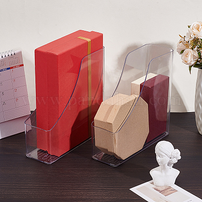 4Pcs Transparent Acrylic File Folder Holders&nbsp;AJEW-GA0009-48-1