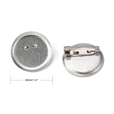 Iron Round Pin Backs&nbsp;E069Y-1