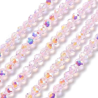 Electroplate Glass Beads Strands&nbsp;GLAA-A014-02L-1