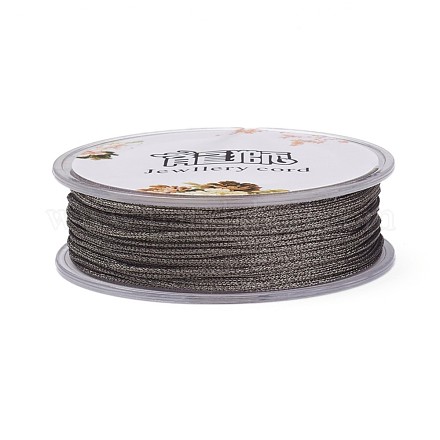 ポリエステルメタリック糸  コーヒー  1mm  約32.8ヤード（30m）/ロール&nbsp;OCOR-G006-02-1.0mm-43-1
