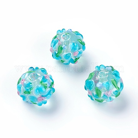 Handmade Bumpy Lampwork Beads&nbsp;LAMP-E021-07A-1