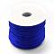 Nylon Satin Rattail Cords, Beading Threads for Bracelet Jewelry Making Chinese Knot Macrame Craft, Blue, 1.5mm, about 49.21 yards(45m)/roll