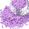 12/0 Glass Seed Beads, Baking Paint, Round Hole, Round, Plum, 2~3x1.5~2mm, Hole: 0.8mm, about 450g/Pound