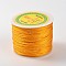 Round Polyester Braided Cords, with Metallic Thread, Gold, 2mm, about 109.36 yards(100m)/roll