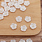 Resin Cabochons, Flower, White, 11mm
