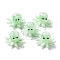Handmade Bumpy Lampwork Beads Strands, Octopus, Medium Sea Green, 15x25x13~14mm, Hole: 1.4mm