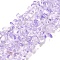 Transparent Glass Beads Strands, Imitation Gemstone, Nuggets, Lilac, 2.5~4x3~12x2~4mm, Hole: 0.5mm, 30.71''(78cm)