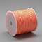 Nylon Braided Cord, Chinese Knotting Cord for Jewelry Making Macrame Craft, Dark Orange, 0.8mm, about 109.36 yards(100m)/roll