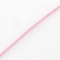 Elastic Round Jewelry Beading Cords Nylon Threads, Pink, 1.2mm, about 100yards/roll(300 feet/roll)