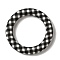 Silicone Beads, Ring, WhiteSmoke, 65x10mm, Hole: 3mm