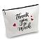 12# Cotton-polyester Bag, Stroage Bag, Rectangle, Heart Pattern, 18x25cm
