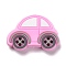 Silicone Focal Beads, Car, Pearl Pink, 21.5x32x8mm, Hole: 2.5mm