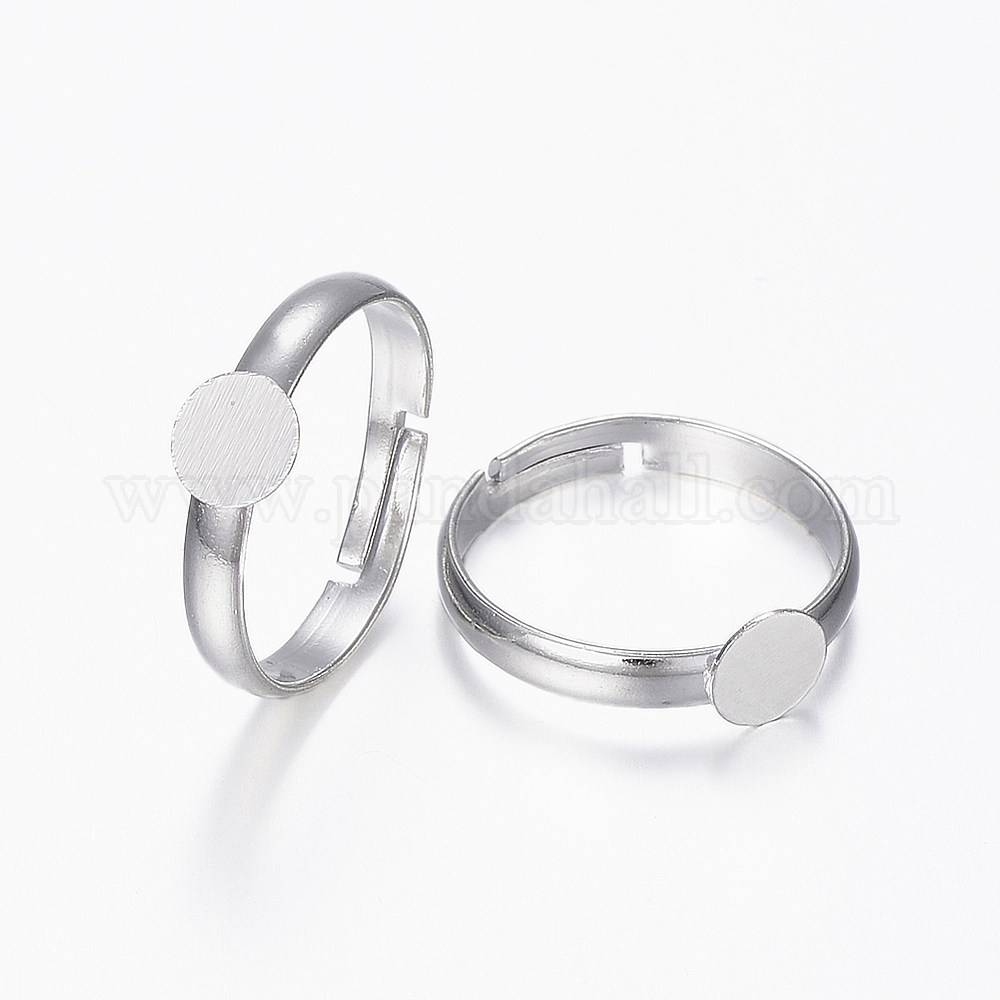 Type Ring Base Wholesale Brass Pad Ring Bases - Pandahall.com