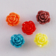 樹脂カボション  花  ミックスカラー  13x7mm&nbsp;CRES-B3699-M-1