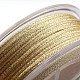 ポリエステルメタリック糸  小麦  1mm  約32.8ヤード（30m）/ロール&nbsp;OCOR-G006-02-1.0mm-33-3
