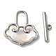 Brass Toggle Clasps&nbsp;KK-N254-84P-2