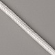 編み込みナイロン編み糸  ラウンド  ホワイト  5.5~6.5mm&nbsp;NWIR-WH0009-27D-2