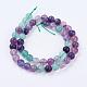 Natural Fluorite Beads Strands&nbsp;G-P318-05-8mm-4