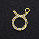 Alloy Rhinestone Charms&nbsp;PALLOY-S098-DA024-2-1