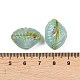 手作りランプワークビーズ  シェル形状  ターコイズ  16~17x22.5~23x9.5mm  穴：1.6mm&nbsp;LS-LAMP-K047-02D-3