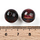 樹脂ビーズ  ラウンド  ツートン  ダークスレートブルー  12mm  穴：2mm&nbsp;RESI-YW0004-28C-09-3