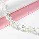 手作りランプワークビーズ連売り  バンピー  花  ホワイト  13.5~14x14.5~15x7~8mm  穴：1.4mm  約28個/連  14.57インチ（37cm）&nbsp;LAMP-D015-08K-6