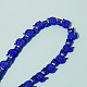 ガラスビーズ  猫  藤紫色  20x16mm&nbsp;PW-WG9E33F-01-1