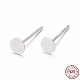 925 Sterling Silver Stud Earring Findings&nbsp;X-STER-T002-200S-1
