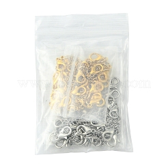 304ステンレススチールエンドチェーン36個  カニカン付き  ゴールデン·ステンレス鋼色  48~89mm  6個/スタイル&nbsp;FIND-FS00001