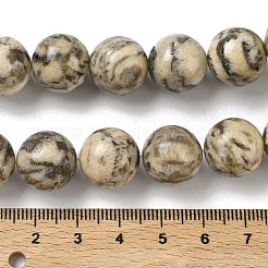 天然長石ビーズ連売り  ラウンド  14~14.5mm  穴：1.4mm  約28~30個/連  15.47~16.65''（39.3~42.3センチメートル）&nbsp;G-F818-A06-14mm-01