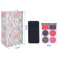 Flowers Floral Paper Gift Bag&nbsp;CARB-WH0001-01