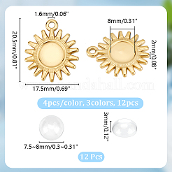 DIY Blank Sun Pendant Making Kit&nbsp;DIY-UN0005-08