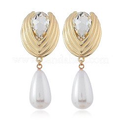 Alloy Rhinestone Dangle Stud Earrings&nbsp;WGDC92A-01