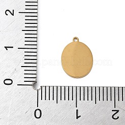 304ステンレススチールエナメルチャーム  18KGP本金メッキ  てんとう虫  11x8x0.8mm  穴：0.9mm&nbsp;STAS-K312-07A-G