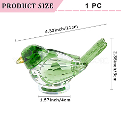Glass Bird Display Decoration&nbsp;AJEW-WH20019-58C