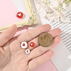 4Pcs 4 Styles Brass Enamel Beads&nbsp;KK-YW0003-01