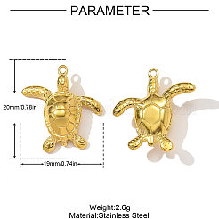 304 Stainless Steel Pendants&nbsp;STAS-OY003-70G