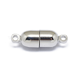 Rack Plating Brass Magnetic Clasps with Loops&nbsp;KK-F801-05-P