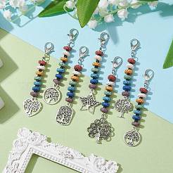 Tree of Life Tibetan Style Alloy Pendant Decorations&nbsp;HJEW-JM01664